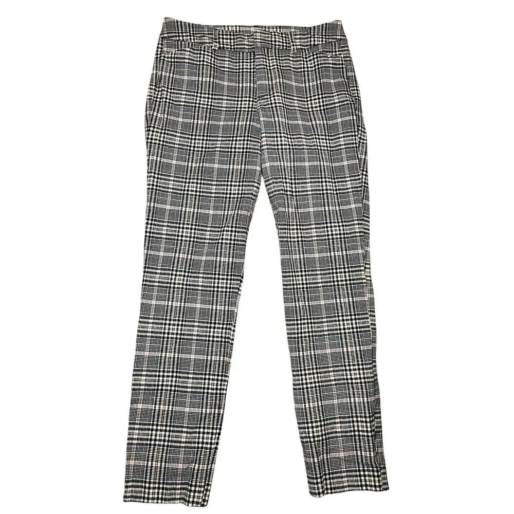 Old Navy Pixie Plaid Skinny Pants Women's Size 6 Stretch - Picture 2 of 6